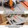 Evolution R255TBLX+ table saw, 1800 W, multi-material saw blade, 87 mm cutting depth, 45° bevel, +/-60° miter, for wood/metal/plastic