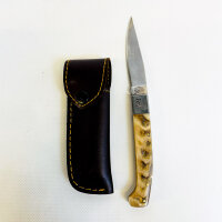 Saddi Outdoor Folding Knife, light-colored handle scales,...