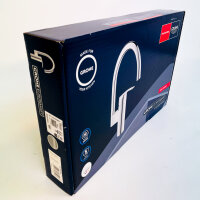 GROHE Eurosmart 33202003 Kitchen Faucet, High Spout, Single Lever Mixer, Chrome, Swivel