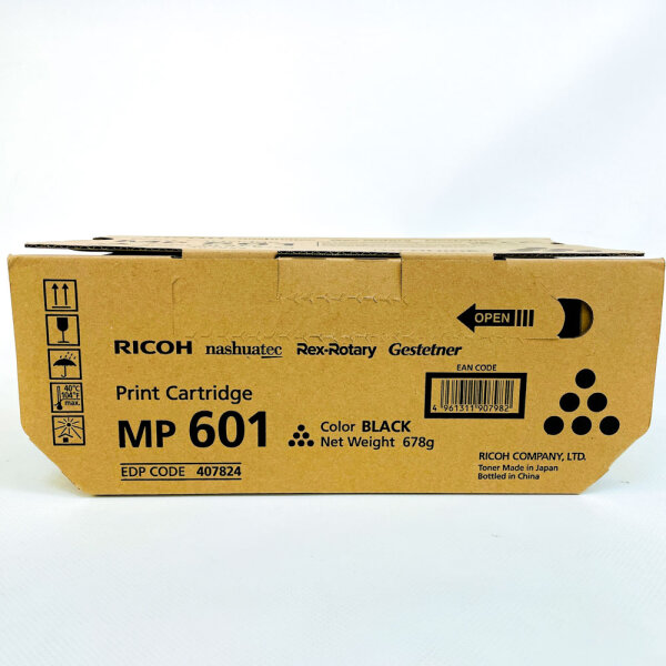 Ricoh MP 601 Toner 407824, Black, Original Cartridge, High Yield, for Multifunction Printers
