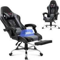 COLAMY 6703 Gaming Chair, ergonomic, faux leather, metal,...