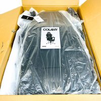 COLAMY 6703 Gaming-Stuhl, ergonomisch, Kunstleder, Metall, schwarz, High-Back, höhenverstellbar, 65x65,5x130 cm, 17 kg