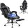 COLAMY 6703 Gaming-Stuhl, ergonomisch, Kunstleder, Metall, schwarz, High-Back, höhenverstellbar, 65x65,5x130 cm, 17 kg
