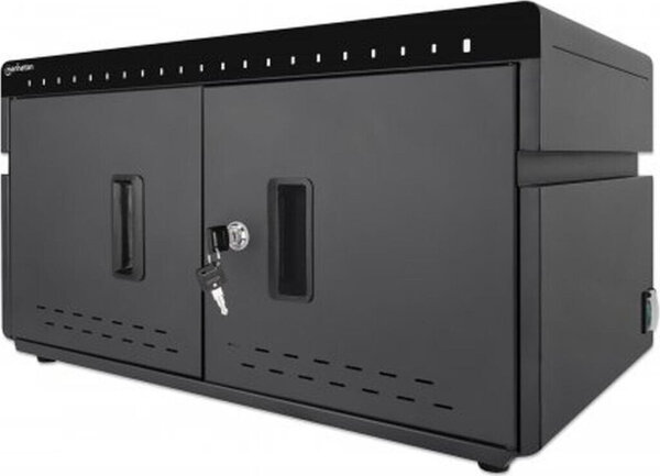 Manhattan 102568 USB-PD-Ladeschrank, 20 Anschlüsse, 360W Gesamtleistung, 18W pro Port, LED-Anzeige