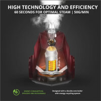 Rhino Cosmic Vertical Steam Iron, 2350W, 4 settings, incl. accessories, powerful, fast heating