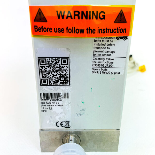 Bronkhorst M21218205A M15-AGD-KK-0-S Flow meter, 2500 ml/min, for liquids/gases, 1.2 bar, customer-specific