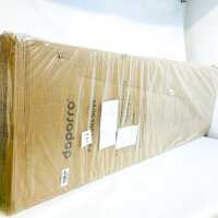 doporro Badheizkörper 160x50 cm, Weiß, Flachheizkörper, einlagig, horizontal, 2-in-1 Mittel- oder Seitenanschluss
