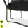 HyperMotion Kindertrampolin 16FT, rund, Ø 434 cm, bis 150 kg, Sicherheitsnetz innen, Leiter, 108 Federn, Stahlrahmen, Schwarz