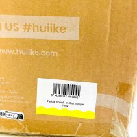 HUIIKE Enjoyer Yellow SUP Board 305x84x15cm, aufblasbar, bis 130kg, inkl. Paddel, Pumpe, Kajaksitz, Rucksack, Leash, 5L Drybag