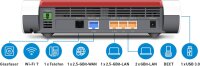 AVM FRITZ!Box 5690 Glasfaser-Router, Wi-Fi 7, 6.448 Mbit/s, AON/GPON, Mesh, 2,5-Gigabit WAN/LAN, DECT, Smart Home, Weiß, 113001129