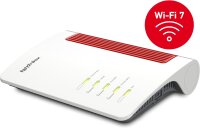AVM FRITZ!Box 5690 Glasfaser-Router, Wi-Fi 7, 6.448 Mbit/s, AON/GPON, Mesh, 2,5-Gigabit WAN/LAN, DECT, Smart Home, Weiß, 113001129