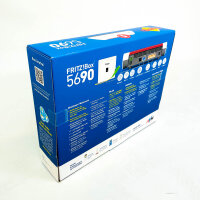 AVM FRITZ!Box 5690 Glasfaser-Router, Wi-Fi 7, 6.448 Mbit/s, AON/GPON, Mesh, 2,5-Gigabit WAN/LAN, DECT, Smart Home, Weiß, 113001129
