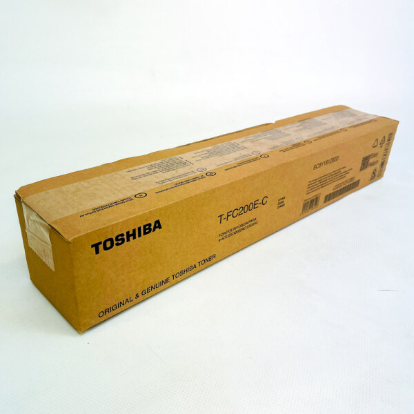 Toshiba T-FC200E-C Cyan Toner, Original, 33,600 pages, compatible with e-STUDIO 2000AC/2500AC