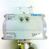 FESTO DFPD-40-RP-90-RD-F0507 Ball valve unit, quarter-turn actuator, 1 1/2", 8 bar, complete, KVZB, C1909543