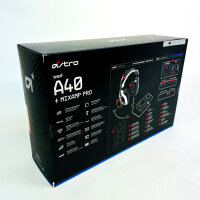 ASTRO A40 TR + MixAmp Pro Gaming-Headset, kabelgebunden, Over-Ear, Mikrofon, Audio-Mixer, Schwarz, für PC, Mac, PS4