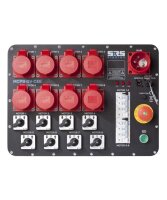 SRS MCP8-DV-CEE portable motor controller, 8x CEE16A outputs, CEE32A input, 3x230/400V, 32A, RCD, manual phasing