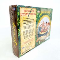 Master Games Jumanji board game, Italian wooden box, party game for 2-4 players, elegant wooden design