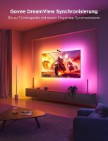 Govee H6099 TV-LED-Strip 3,6m, RGBICW, Kamera, Fish-Eye-Korrektur, App/Sprachsteuerung, Sync, für 55–65 Zoll TVs