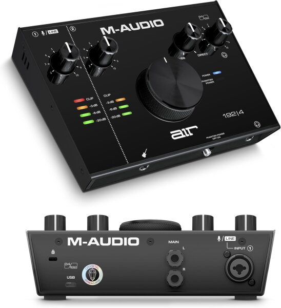 M-Audio AIR 192x4 USB-C Audio Interface, 2-Channel, 192kHz, XLR/Line/Instrument Input, ideal for Recording, Podcasting, Streaming