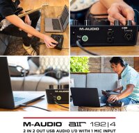 M-Audio AIR 192x4 USB-C Audio Interface, 2-Channel, 192kHz, XLR/Line/Instrument Input, ideal for Recording, Podcasting, Streaming