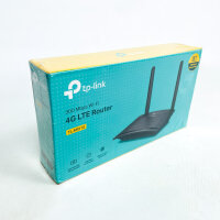 TP-Link TL-MR110 4G LTE Router, 150 Mbit/s Download, 2,4 GHz WLAN 300 Mbit/s, 2 Ethernet-Ports, 2 externe Antennen, bis 32 Geräte