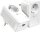 TP-Link TL-PA7017P KIT Powerline Adapter Set, 1000 Mbps, 2-pack, integrated power socket, Gigabit port, Plug & Play, white