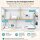 TP-Link TL-PA7017P KIT Powerline Adapter Set, 1000 Mbps, 2-pack, integrated power socket, Gigabit port, Plug & Play, white