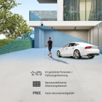 EZVIZ C8c 2K+ 4MP PTZ WLAN Außenkamera, IP-Überwachung, Personen-/Fahrzeugerkennung, Zwei-Wege-Audio, Auto-Tracking, Farbnachtsicht, wetterfest