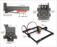 VEVOR L4040X Laser Engraving Machine, 410x400 mm working...