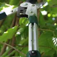 Siena Garden Pro 358328 Anvil Pruning Shears, 67–101 cm, 5-stage telescopic, SK5 carbon steel, non-stick blade, non-slip handles, for hard branches