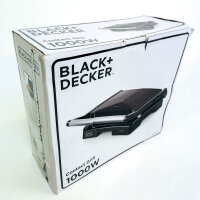 BLACK+DECKER BXGR1000E Contact Grill, 1000 W, 23x14.5 cm,...