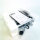 BLACK+DECKER BXGR1000E Kontaktgrill, 1000 W, 23x14,5 cm, kompakt, Antihaftplatten ohne PFOA, Panini-Grill, schwarz