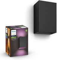 Philips Hue Resonate Outdoor LED Wall Light, 16W, 2x...