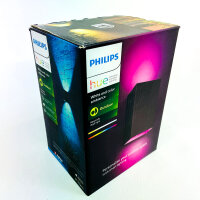 Philips Hue Resonate Outdoor LED Wall Light, 16W, 2x GU10, 1180lm, dimmable, app and voice control, IP44, black, up/down light, Hue Bridge required