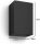 Philips Hue Resonate Outdoor LED Wall Light, 16W, 2x GU10, 1180lm, dimmable, app and voice control, IP44, black, up/down light, Hue Bridge required