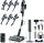 Cecotec Conga Rockstar RZ90 AI, cordless vacuum cleaner, 310 AW, 850 W, self-emptying base, AI, app, flexible tube, 110 min runtime, pet brush, mopping function