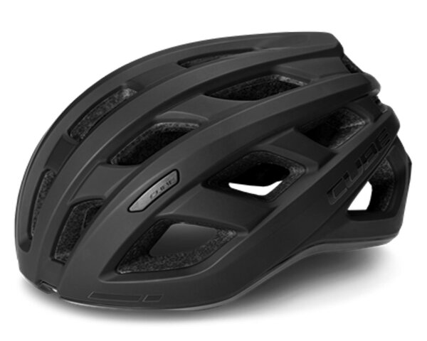 Cube Road Race Fahrradhelm S/M 53–57 cm, schwarz, leicht, aerodynamisch, verstellbar, Belüftung
