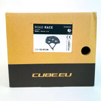 Cube Road Race Fahrradhelm S/M 53–57 cm, schwarz, leicht, aerodynamisch, verstellbar, Belüftung