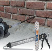 Dryzone 5x600ml Injektionscreme, Horizontalsperre gegen aufsteigende Feuchtigkeit, feuchte Wände, einfache Anwendung