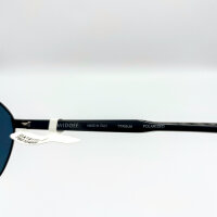 Davidoff DATS111-03 Mens Sunglasses, Titanium, Polarized, Lens Width 59 mm, Bridge 14 mm, Temples 145 mm, Dark Grey, Blue Lenses