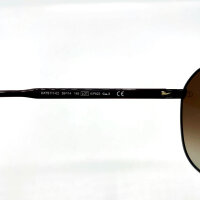 Davidoff DATS111-02 Mens Sunglasses, Titanium Brown, Black and Gold Frame, Brown Gradient Lenses, 59 mm Lens Width, 14 mm Bridge, 145 mm Temples
