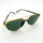 Davidoff DATS109-01 mens sunglasses, lens width 57mm, bridge width 14mm, temple length 145mm, black and gold frame, green lenses