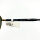 Davidoff DATS109-01 mens sunglasses, lens width 57mm, bridge width 14mm, temple length 145mm, black and gold frame, green lenses