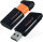 Integral Pulse USB flash drive 32GB, USB 2.0, black-orange, compact, fast data transfer