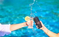 JBL Grip Bluetooth speaker, portable, Pro Sound, AI Sound Boost, IP68 waterproof, dustproof, ambient light resistant, 14h battery life, black