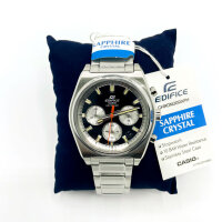 Casio Edifice EFB-730 Herrenchronograph, Edelstahl, Saphirglas, 10 BAR wasserdicht, silberfarbenes Gehäuse