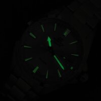 Casio Edifice EFV-100D-2BV Herrenuhr, Quarz, 10 BAR wasserdicht, verschraubte Krone, hellblaues Zifferblatt, Datumsanzeige, silbernes Metallarmband