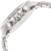 Casio Edifice EFR-526D-2AVUEF Herrenuhr, Chronograph, 100 m wasserdicht, Datumsanzeige, dunkelblaues Zifferblatt, silbernes Metallarmband