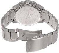 Casio Edifice EFR-526D-2AVUEF Herrenuhr, Chronograph, 100 m wasserdicht, Datumsanzeige, dunkelblaues Zifferblatt, silbernes Metallarmband