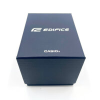 Casio Edifice EFR-526D-2AVUEF Herrenuhr, Chronograph, 100 m wasserdicht, Datumsanzeige, dunkelblaues Zifferblatt, silbernes Metallarmband